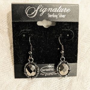 Sterling silver dangle earrings